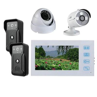 China NIGHT VISION 7inch Color Screen Video Door Phone Intercom Doorbell Video Doorphone Monitor with AHD 1080P Cam for Home Apartments for sale