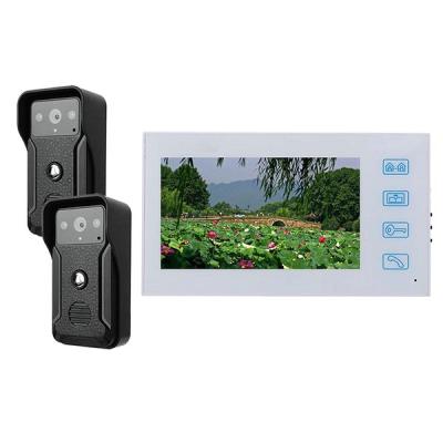 China NIGHT VISION Video Door Phone Doorbell Wired Visual Intercom with 7 Inch Color Control and AHD1080P IR Rainproof Camera for sale