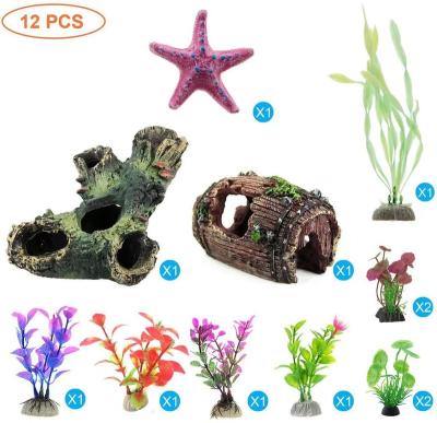 China Viable Artificial Water Plant And Landscape Decoration Aquarium Landscaping Decoration for sale