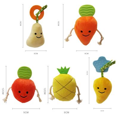 China Viable Online Wholesale Supplier 24 Years Professional Carrot Shaped Custom Small Stuffed Plush Dog Toy Pet Toy China Customisabl for sale