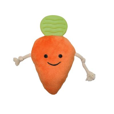 China Stocked Plush Carrot Small Pet Toys Suitable For Pet Toys Fun Pet Chew Carrying Game Harmless Environmentally Friendly Toy for sale