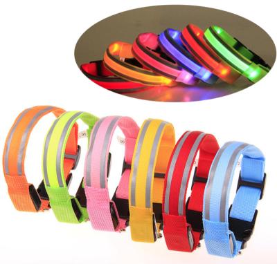 China To Protect Dog Night Eco-Friendly Adjustable Safety USB Rechargeable Waterproof Flashing Dog Collar Flashing Dog Collar for sale