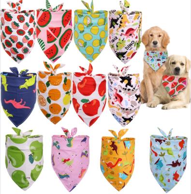 China Fashion Free Sample Wholesale Custom Sublimation Cotton Scarf Customized Adjustable Pet Triangle Dog Bandana for sale