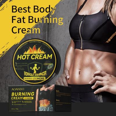 China Weight Loss Body Sculpting Hot Cream For Slim Training Body Firming Enhancer Cellulite Remover Coconut Oil Sweat Workout Cream for sale