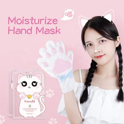 China Private Label Cat Paw Lovely Hand Mask Hand Skin Care Treatments - Intensive Repair Moisturize Membrane with Avocado Oat Goat Milk Hand Care Mask for sale