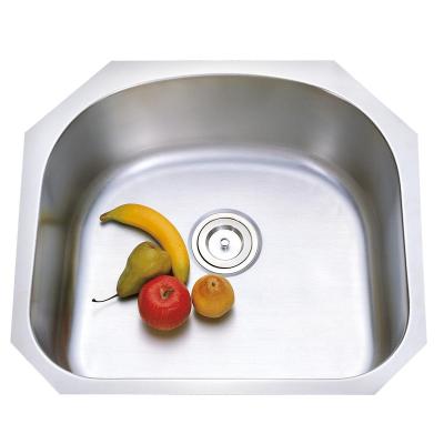 China Without faucet China manufacturer D shape kitchen sink 304 stainless steel undermount laundry sinks for sale