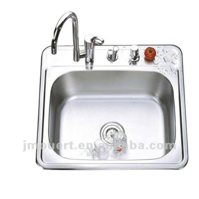 China With Faucet OT-6356A cUPC Stainless Steel Kitchen Sink , Bowl Water Metal Bowl for sale