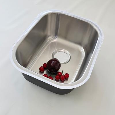 China With Faucet OT-4738A OUERT Under Counter Stainless Steel Kitchen Sink Single Bowl Wash Basin for sale