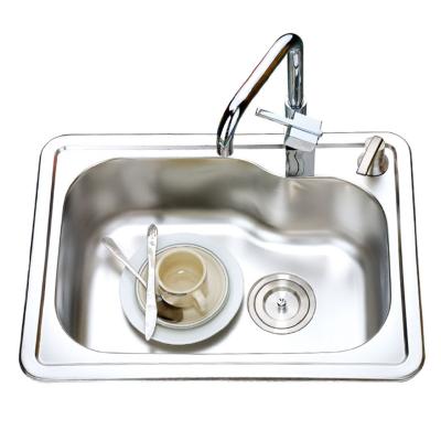 China With Faucet OA-5741 Undermount 304 Stainless Steel Kitchen Sink Custom Single Bowl Sink With Basket And Faucet for sale