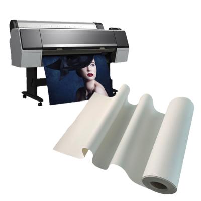 China Inkjet Printing Wide Format Canvas for Rolling Waterproof Poly Cotton Artist Inkjet Printing Canvas for Canon HP for sale