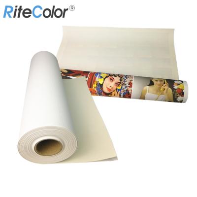 China Inkjet Printing Waterproof 360gsm Inkjet Printing Polyester Cotton Art Canvas Fabric Material for sale