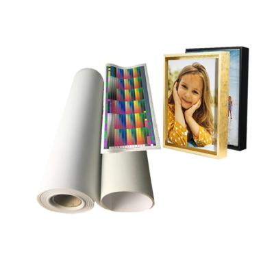 China Inkjet Printing Vivid Quality Wholesale Matte Waterproof Inkjet Polyester Canvas 100% For Epson Printing for sale