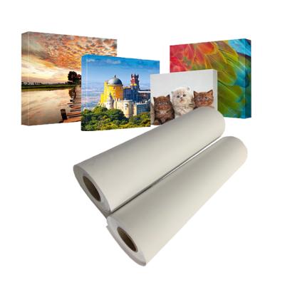 China Inkjet Printing 220gsm Polyester Canvas Roll Water Based Matte Inkjet Printing For Wide Format Inkjet Printing for sale