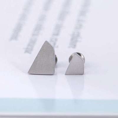 China FASHIONABLE Luxury Waterproof Irregular Geometry 316L Stainless Steel Personality Asymmetric Earrings for sale