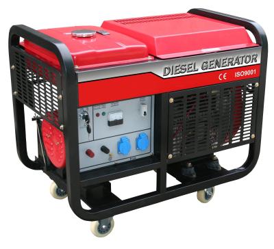 China 11KW Portable Diesel Generator Twin Cylinders Electric , 12 Volt for sale