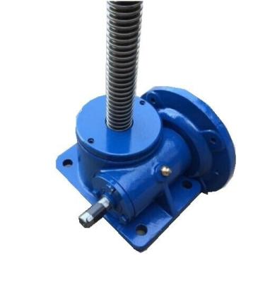 China SWL Series Blue Worm Gear Elevator / Worm Screw Lift / Worm Gear Screw Jack for sale