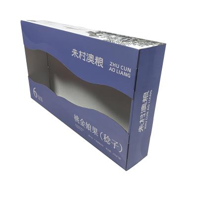 China Recyclable Custom Strong E-Groove Corrugated Colorful Printing Packing Box Chilean Cherry Packaging for sale