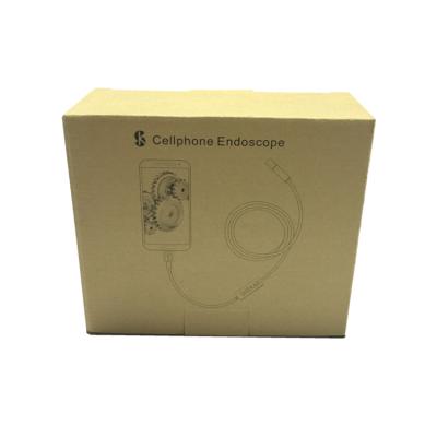 China New Style Recyclable Accept Custom Logo Recycled Brown Rectangular Kraft Paper Packaging Box With Lid for sale