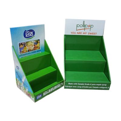 China Gift Box Customized Recyclable Printing PDQ Cardboard Retail Packaging Display Box With Stage Trays for sale