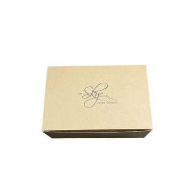 China Hot Selling Recyclable Product Kraft Paper Candle Box Brown Kraft Paper Box for sale