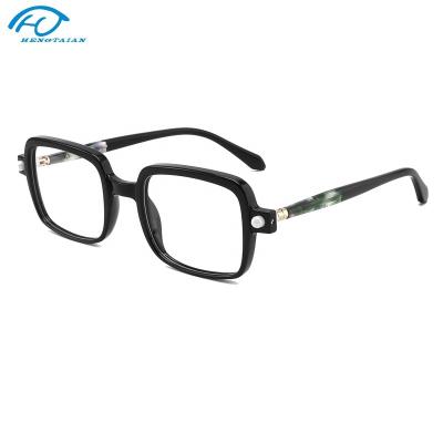 China 2023 Hengtai Trends Optical Frame Trendy New Fashion Custom Monocle Frames Spec. For Mens Womens Monocle Frames TR Ceramic Acetate Goggles for sale