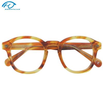 China Fashionable Johnny Depp Optical Frame Classic Style 10 Colors Eyewear Vintage Acetate Shape Myopia Glass Men Women High Quality Fast Delivery for sale