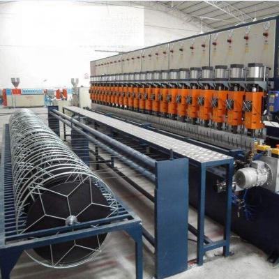 China Modern Automatic Ultrasonic Metal Welding Machine FiberGlassand Plastic-Steel Geogrid Production Line for sale