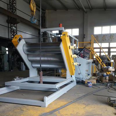 China 36:1 Single Screw Plastic Sheet Extrusion Machine PP PE Plastic Sheet Extruder For Making Geocell for sale