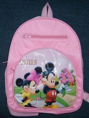 China Pink kids school backpacks with cute pattern  for sale