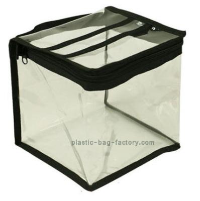 China Square pvc garment bags , clear pvc bag 0.1-0.5mm thickness for  cosmetic packing for sale