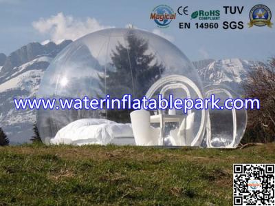 China 1.0mm de Duidelijke Tent van de het Gazonbel van pvc Opblaasbare voor Familierust Slaap Te koop