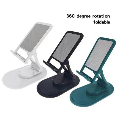 China 360 Degree Rotation Multi-angle Adjustable Mobile Phone Bracket Folding Live Broadcast Bracket Tablet Portable Desktop Universal for sale