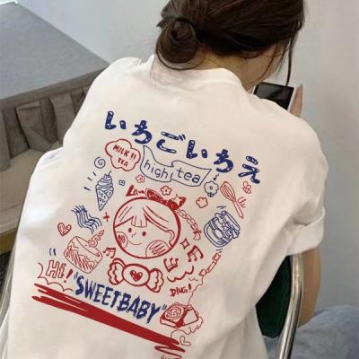 China QUICK DRY Women's T-shirts Shirts For Women Graphic Tee T-shirt Women Short Sleeve Loose Spring Summer 2022 for sale