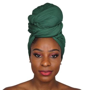 China Africon Popular Plain Solid Color MA SK Match HeadWrap 100% Pure Cotton Tank Top For African Lady for sale