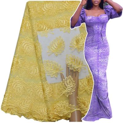 China 2020 New Design Fashion Dress African French Net Lace Embroidery French Lace Viable Fabric In Stock for sale