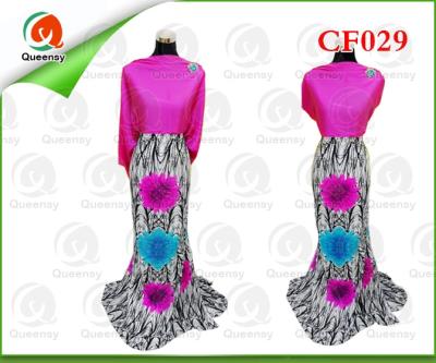 China Sustainable High Quality African Chiffon Lace CF029 for sale