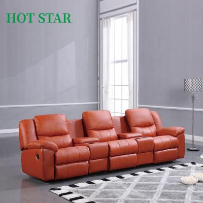 China China Manufacturer Multifunctional Custom Home Theater Leather Recliner Sofa, Extended Loveseat Sofa Set, Recliner Chair 2 Seats for sale