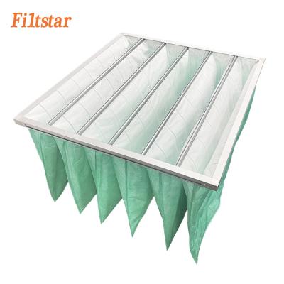 China HVAC Polyester Filter Bag For Medium Efficient HVAC Dust Collector Filter Bag G3 G4 Pocket Air Filter Medium for sale