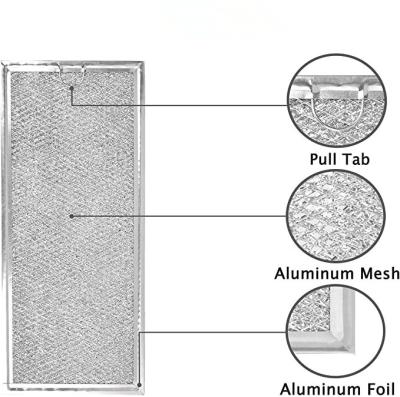 China Amazon Hot Sale 13 x 4.7 Inches WB06X10288 High Temperature Resistance 0.3 x Microwave Grease Filter Replacement for GE Microwave Oven for sale