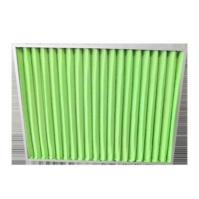 China HVAC Wholesale Customized Primary Furnace HVAC Aluminum Cardboard Frame Pleated Pre Air Filter for sale