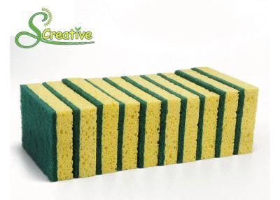 China Non Scratch Cellulose Kitchen Sponge For Household Cleaning Eco Friendly Anti Microbial for sale