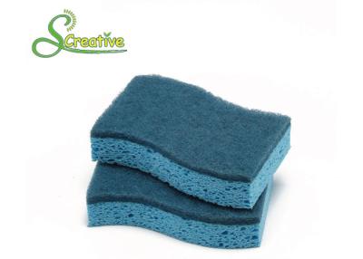 China Biodegradable Natural Cellulose Kitchen Sponge , Cellulose Body Sponge Custom Shape for sale