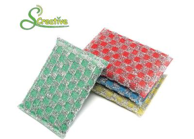 China Polyester Fabric Non Scratch Scourer Pads Strong Cleaning Eco Friendly No Hurt Utensils for sale