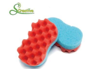 China Soft Car Wheel Cleaning Sponge With PU Natural Seaweed Wave Foam Material for sale