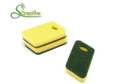 China Natural Seaweed Soft Cleaning Sponge With Hole , Irregular Non Abrasive Cleaning Foam for sale