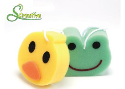 China Animal Shaped Kitchen Cleaning Sponge , Body Cleaning Polyurethane Foam For Kids for sale