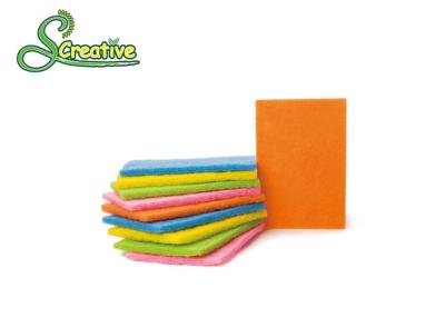 China 500gsm Non Abrasive Scouring Pad For Non Stick Pan / Porcelain / Glass Bottle for sale