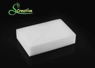 China White Melamine Eraser Sponge Scrubber Foam , Magic Cleaning Pad To Clean Walls for sale