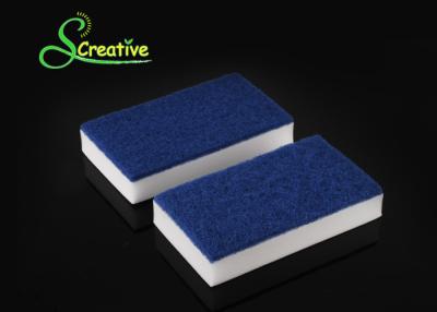 China Blue Nano Magic Melamine Cleaning Sponge , Magic Sponge Cleaning Pad Anti Bacterial for sale