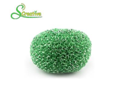 China Customized Double Wire Plastic Mesh Scourer For Kitchen / Houseware Cleaning for sale